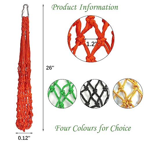 4Pcs Chicken Vegetable String Bag Poultry Fruit Holder Chicken Cabbage Feeder Treat Feeding Tool with Hook for Hens Chicken Coop Toy for Hen Goose Duck - color: Multicolor