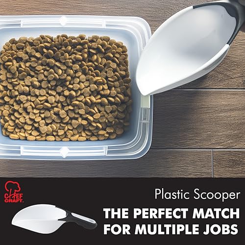 Chef Craft Select Plastic Scoop, 1 Cup, White