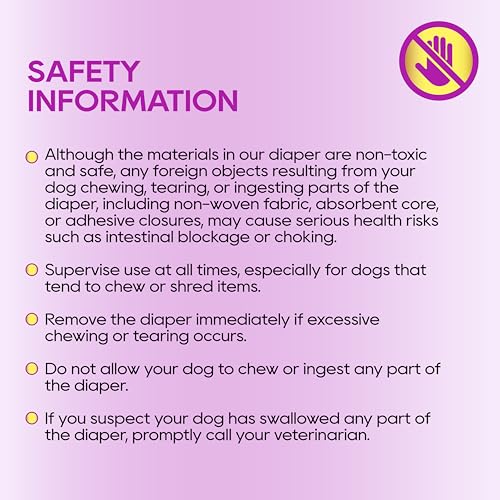 HONEY CARE All-Absorb Disposable Female Dog Diapers Extra Small Size, Improved, 50 Count, Super Absorbent, Breathable, Wetness Indicator (Pack of 1, 50 Count Total) - size: X-SMALL(Pack of 1)
