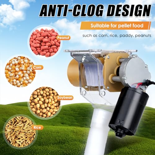 Timed Automatic Chicken Feeder 16 Groups of Timer & Quantitative | Chicken Feeder with Timer Poultry Feeders for Duck Bird, Adjustable Feed Port, Timed Design, Easy to Install,Widely Used