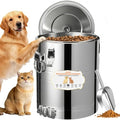 40lb Dog Food Storage Container, Airtight Stainless Steel | Extra Large Capacity, Rust-Proof, Moisture-Proof, Deters Pets from Opening & Stealing Food, Easy to Clean, Keeps Food Crispy - size: 40lb