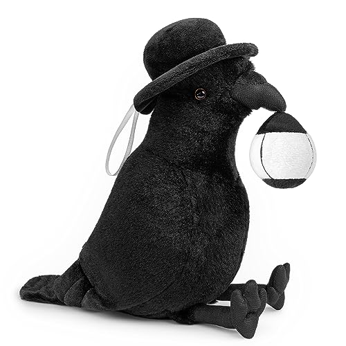 Crow Plush Toy - Luminous Crow Stuffed Animals 10in, Cute Crow Bird Raven Animal Dolls, Gift Toys for Kids Birthday Gifts Glow in The Dark - style: Luminous Crow