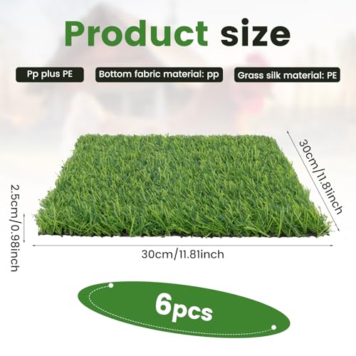 6 Pack Nesting Box Pads - Nesting Pads for Chicken Accessories, 12"x 12" Washable Reusable Chicken Nest Liners for Laying Eggs, Chicken Supplies (Green) - color: Green