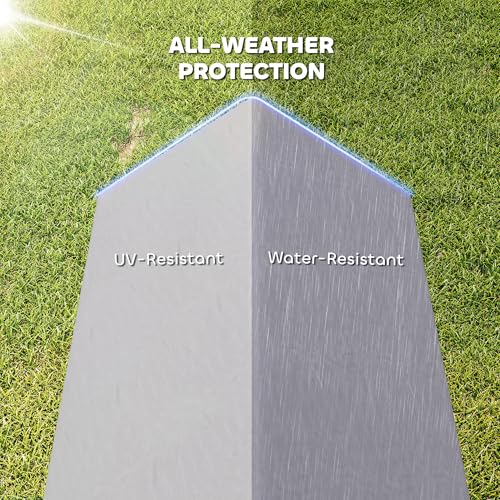 PawHut Metal Chicken Coop, Large Chicken Run with Water-Resistant & Anti-UV Cover for 7-9 Hens, Outdoor Hen House Rabbit Hutch with 10 Doors for Duck, Small Animal, for Backyard, 21' x 3.5' x 3.6' | Large Chicken Run, Water-Resistant, Outdoor Hen House Ra