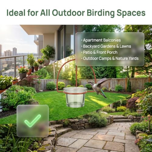 SUPVOX 1 Pack Oriole Feeder Replacement Glass Cup | 2.5 Inch Universal Bird Feeder Jelly Bowl, Glass Feeding Cup for Hummingbird Feeders, Outdoor Garden Patio Balcony Use