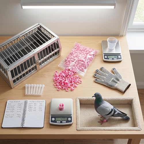 100PCS/Bag 8MM Plastic Pigeon Bands Rings, 001-100 Numbered Plastic Pigeon Bird Leg Bands Rings with Number()