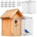 Yaocom 2 Pcs Bluebird House Predator Guards Strong Metal Wire Birdhouse Entrance Protector Guard Bird House Hole Protector Snake Guard for Eastern Bluebird Box
