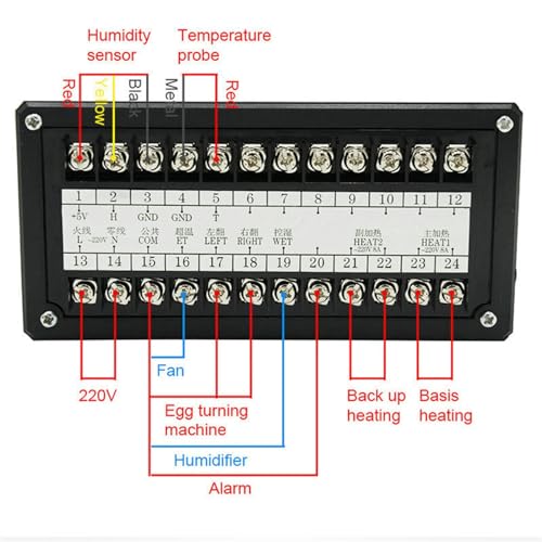 XM-18 Digital Egg Incubator Controller Multifunctional Thermostat Hygrostat Control with Temperature Humidity Sensor Probe