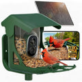 Bird Feeder with Camera Solar Powered, 4MP 2.5K Smart Outdoor Bird House Cam, Free AI Bird Species Identification, Live View & Playback, Instant Alerts, Bird Lovers Gift
