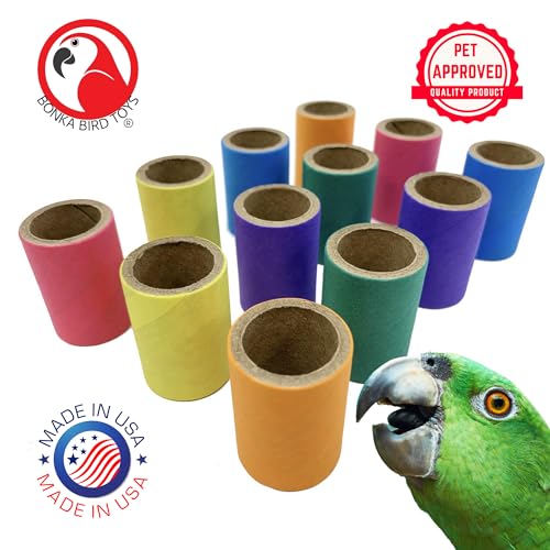 2108 Pk12 1-Inch Tube Bagels Foot Talon Craft Part Parrot Cage Toy, Parakeet, Conure, Parrotlet, and Similar Breed Sizes