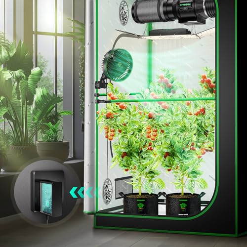 VIVOSUN AeroWave E6 Gen2 Grow Tent Oscillating Clip Fan, 6" Fan, 1-Pack | EC Motor, Smart Wifi Control, Local Timer, 10 Dynamic Wind Speeds, US Patented Clip, Weatherproof IP54 for Hydroponic Cooling - size: 1