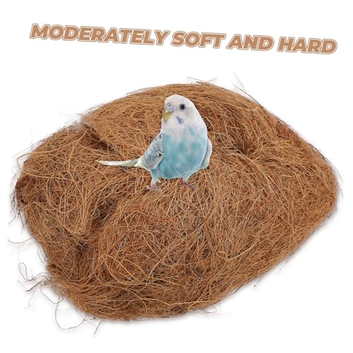 100g Coconut Fiber Nesting Pads for Small Animals Birds Natural Absorbent Bedding Material for Comfortable Nesting Hiding Coconut Fiber for Cozy Dry Environments