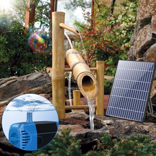 Antfraer Solar Fountain Pump 12W, Solar Water Pump 160GPH Flow Adjustable, Solar Pond Pump with 16.5Ft Cord & PVC Tubing for Pond Small Pond Garden Waterfall Backyard Hydroponics Water Features - size: 12W