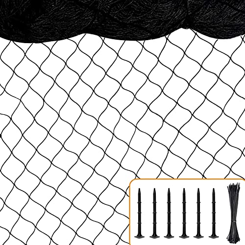 BSTPCOO Chicken Netting 25'x25', with 1" Mesh Bird Netting for Chicken Coop | Heavy Duty Nylon Netting, Poultry Netting Over Chicken Run, Garden Net for Blueberry Bushes, Fruit Trees and Vegetable - size: 25'×25'-1''
