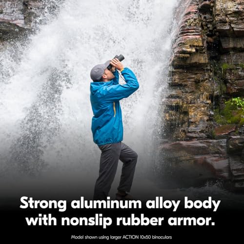 Nikon Action 8x42 Binocular | Multilayer-Coated Nikon Optics, Bright, Wide View, 8X Power, Turn-and-Slide Adjustable eyecups and Tripod-Ready Porro-Prism Design | Turn-and-Slide Adjustable eyecups, multilayer-Coated Nikon Optics, wide View, 8X Power, trip