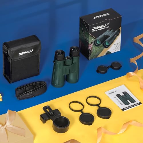 18x56 UHD Binoculars for Adults High Powered with Upgraded Phone Adapter, Wide Field of View Binoculars with Clear Low Light Vision, Lightweight Waterproof Binocular for Bird Watching Travel Cruise