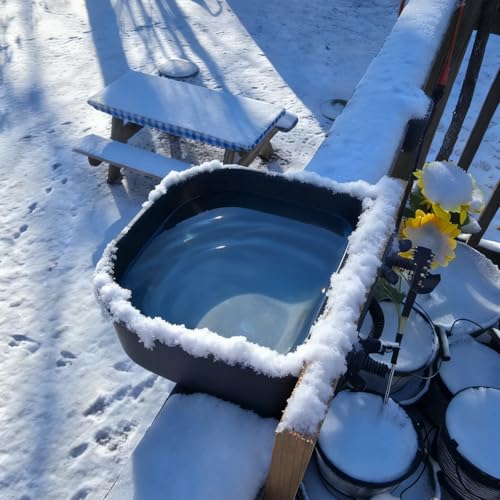 Heated Water Bowl for Cats Rabbits, Hanging Dog Heating Dish for Cage Kennel Anti-Freeze, No Spill Heated Bowl for Rabbits Chickens Birds Small Animals, Indoor/Outdoor Use, 1L - size: 1 L