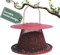 Perky-Pet Red Cardinal Wild Bird Feeder-2.5 lb Seed Capacity,Holds Up to 15 Birds Simultaneously,Metal Hanging Feeder for Outdoors,Collapsible Mesh Design,Built-In Hook&Circular Tray,C00322(Pack of 6) - size: 6 Pack