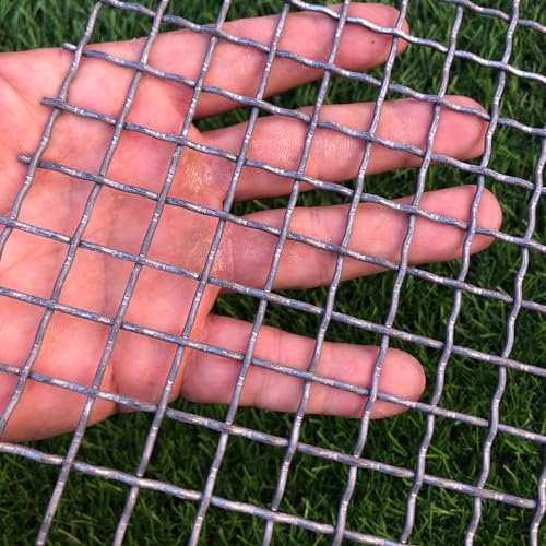 15 Gauge Strong Galvanized Woven mesh 40"X24" 1/2" mesh|Delivered Flat|Poultry cage Netting -Anti-Rodent Steel mesh Crimped mesh Snake Fence Chicken Wire Fencing-Corrugated Wire - style: 15Ga Hole 1/2"