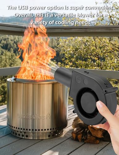 97mm x 33mm USB Centrifugal 5V Air Blower Brushless Fan with Tube for Replacement Fireplace Forge Smoker BBQ Electronic Cabinet Squirrel Cage Cooler - size: 9733-USB