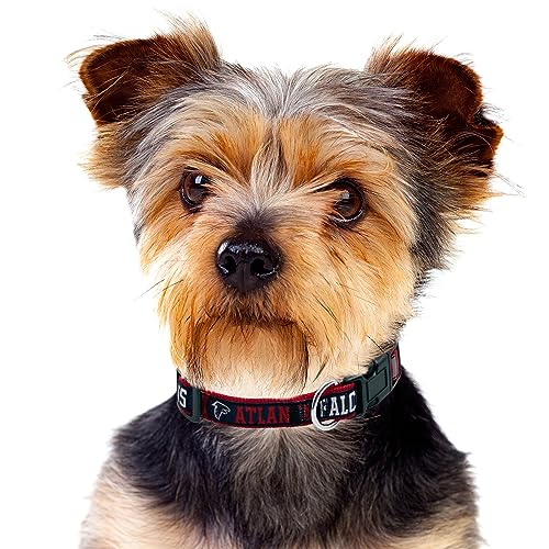 Pets First NFL Atlanta Falcons Licensed PET COLLAR, Large - Heavy-Duty, Strong, and Durable Dog Collar. Available in 31 Football Teams and 4 Sizes - color: Atlanta Falcons, size: Large