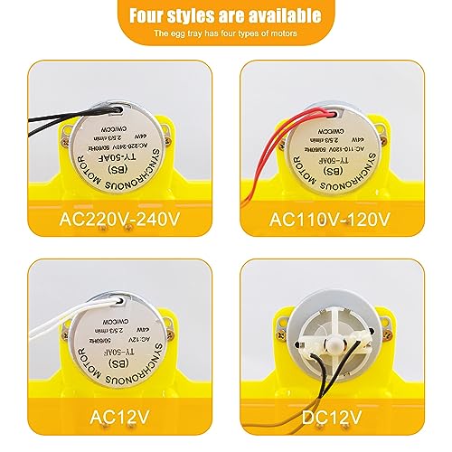 110V 48 Eggs Turner Tray Chicken Duck Quail Bird Poultry Eggs Tray