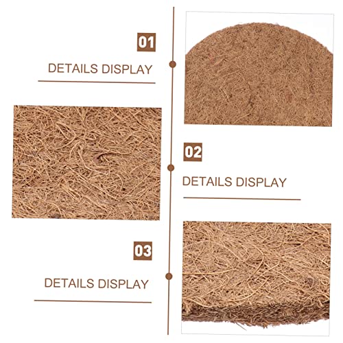 Totority 10Pcs Pigeon Nest Pads Palm Mat for Bird Eggs for Hatching House for Parrots Hamsters Animals Nesting Material