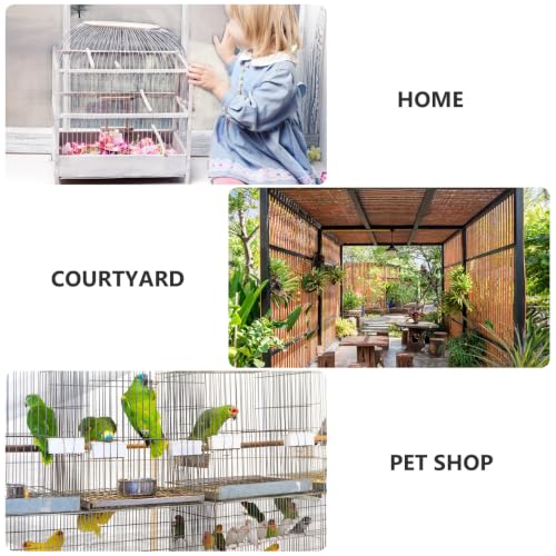 Hemobllo 2pcs Bird Water Feeder for Cage, Automatic Bird Waterer Dispenser with Widened Slot for Parakeets, Cockatiels &, Mess-Free Hanging Water Container for Small Pet Supplies, Blue