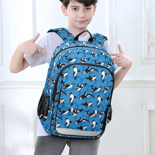 Kids Backpack Elementary Middle School Bags for Boys Girls | Travel, Daypack, Lightweight, Waterproof, with Reflective Strip - color: Multi 13
