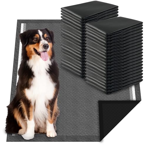 Dogcator Charcoal Puppy Pads Extra Large, Activated Charcoal Dog Pee Pads, X-Large Odorless Potty Pads for Dogs 28"x34", 40 Count XL Disposable Puppy Pads Pet Training Pads for Housebreaking - size: 28"x34"- 40 Count