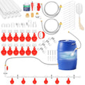 12 Pack Automatic Chicken Water Cups, Complete Set Pipeline Automatic Chicken Waterer System Poultry Waterer for Chick Duck Quail