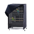 PONY DANCE Pets Product Universal Birdcage Cover Blackout & Breathable Birdcage Cover for Pets' Good Night, Large, Black, 35 L x 25 W x 47 in H - color: Black, size: 35.0"L x 25.0"W x 47.0"H