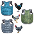 Chicken Saddle for Hens - Chicken Aprons for Hens With Adjustable Straps, Chicken Aprons & Vest Jacket for Hens - style: (Blue, Green, Gray) Feather