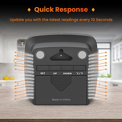 SC42 Professional Digital Hygrometer Indoor Thermometer 2 Pieces | Room Humidity Gauge Pro Accuracy Calibration