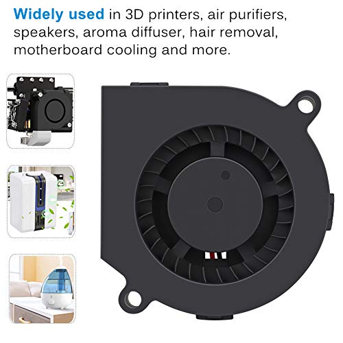 GDSTIME 60mm x 15mm USB Blower Fan w/ 3 Speeds Control 5V DC Brushless Fans | Adjustable, 6015, Small Turbo Blowers, for Helmets, Costumes, Mini PC Cooling Ventilaiton - size: 60mm x 15mm