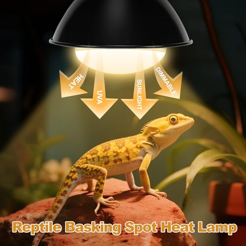 2Pack Reptile Heat Lamp, 100W Reptile Heat Emitter Infrared Basking Spot Light, UVA Daylight Heat Lamp Bulbs for Chickens Coop Reptiles Pets Brooder Use - style: 100W Reptile Heat Lamp