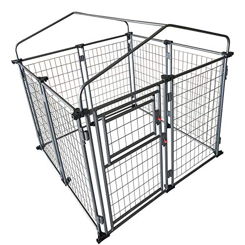 TWO by TWO Haven Expandable Kennel, Black, Medium
