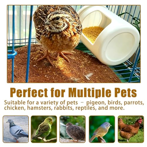 18PCS Pigeon Nest Pads Coconut Fiber Bird Nesting Material for Chicken - size: 18 Pcs