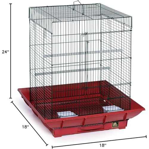 Spacious Bird Cage - Durable & Easy-Clean Design for Parakeets & Canaries