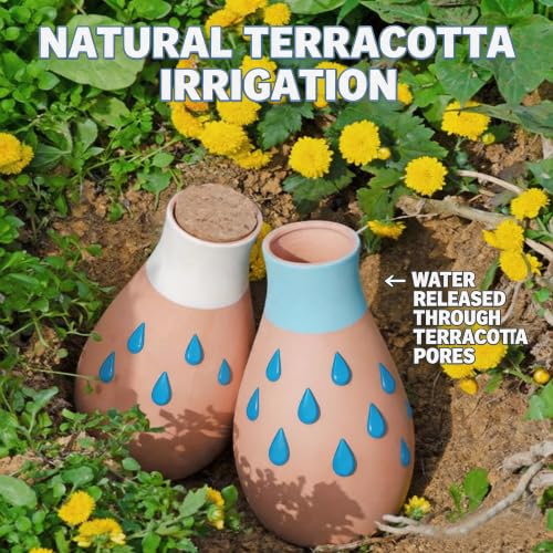 4 Pack Terracotta Watering Spikes, Vacation Self-Watering Planters Devices | Automatic Plant Waterer Outdoor&Indoor Use, Vacation Clay Watering Devices System, Slow Release Self Watering Planter Insert - color: Bowling Balls Set (Pack of 4)