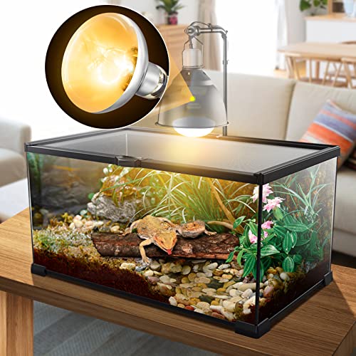 MIXJOY 2 Pack 100W Reptile Heat Lamp Bulb Full Spectrum UVA UVB Sun Light for Reptile and Amphibian Use - size: 2 Count (Pack of 1)