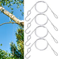 4pcs Bird Feeder Hanger for Tree with S-Hook Hanging Cable Tree Limb Protector with Silicone Sleeve Flexible Stainless Steel Cable for Heavy Bird Feeders, Plants, Baths (19.29inch) - size: 19.29Inch