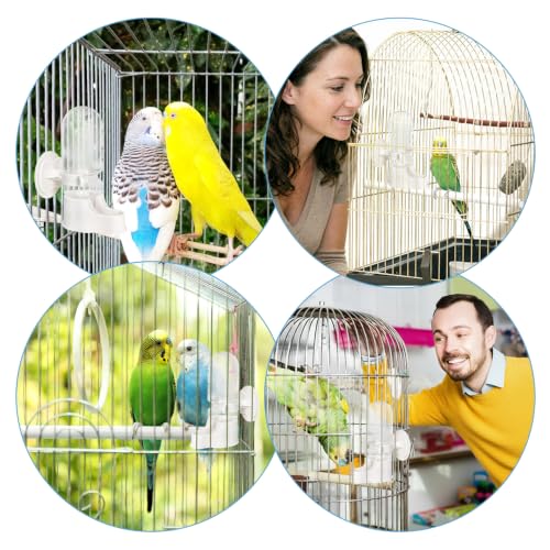 Automatic Pet Bird Water Feeder, Bird Water Dispenser for Cage, Bird Cage Suspended Automatic Water Dispenser, Bird Feeders for Parakeet Budgie Cockatiel Lovebirds Canary Finch (70ml) - size: 70ml