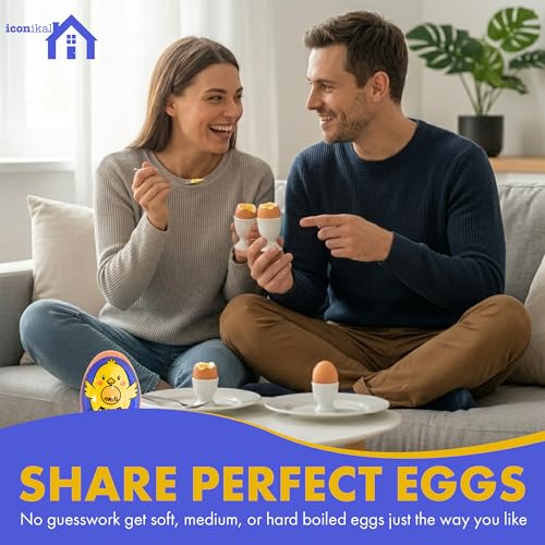 Iconikal 2-Pack Chick Egg Timer Color Changing Soft Medium Hard - color: Blue Chick