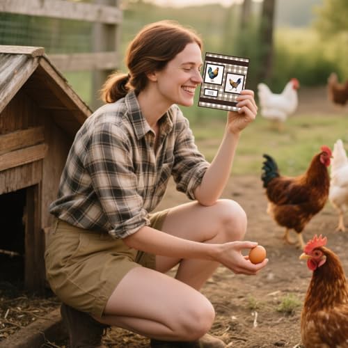 CHGCRAFT Realistic Chicken Clear Stamps Egg Transparent Stamps Farm Silicone Clear Stamp Seals for DIY Scrapbooking Photo Album Decoration, 4.3×6.3 inch - style: Realistic Chicken