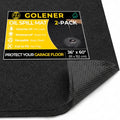 2-Pack Oil Spill Mats - Garage Floor Mat, Absorbent Oil Pad, Premium Maintenance Mat, Waterproof, Contain Liquid, Protect Garage Surface from Spill & Stain, Reusable, Durable, Black, 36”x60” - size: 2-Pack 36" x 60"
