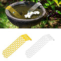 2PCS Floating Bee Ladders, Beehive-Shaped Floating Bee Island for Drinking, Butterfly Bee Waterer Ladder for Bee Watering Station Pool, Wild Bee Bird Bath Feeding Equipment (Yellow, White)