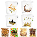 ZYLOP Ramadan Gift Bags – 100 PCS Ramadan Goodie Bags, Eid Mubarak Cellophane Treat Bags for Kids, Self Adhesive Clear Candy Bags for Eid Party Favors - color: Ramadan 100pcs