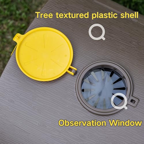 Durable Plastic Rabbit Hutch Bunny Cage Indoor Outdoor Guinea Pig Cage with Waterproof Shell, Easy Tray, Separable Hutch, Revolving Doors, Smooth Wheels