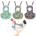 Chicken Saddle for Hens, 3 Pack Adjustable Breathable Aprons | Adjustable back straps prevent pecking and ensure durability. Protects hens during mating. Easy to wear. - color: Fruit